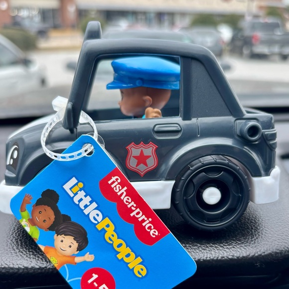 Fisher Price Little People Police car and Policeman set HTF Cop Car Toy - Picture 2 of 5